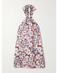 Posse - Mini-Robe Dos Nu En Lin À Imprimé Fleuri Et À Torsade Luna - Lyst