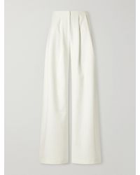 ANDRES OTALORA - Pleated Drill Wide-Leg Pants - Lyst