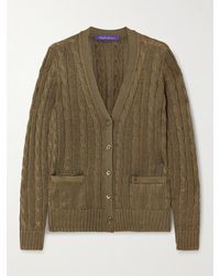 Ralph Lauren - Cardigan Aus Seide - Lyst