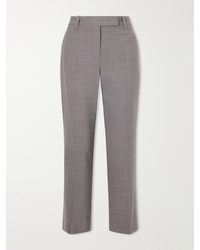 Brunello Cucinelli - Tapered Wool-Blend Straight-Leg Pants - Lyst
