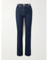 FRAME - Ritz Paris The Ruler Hoch Sitzende Jeans Mit Geradem Bein Und Verzierungen - Lyst