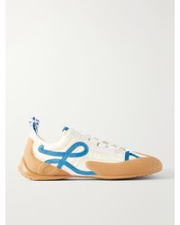 Loewe - Grip Tpu And Shell-Trimmed Suede Sneakers - Lyst