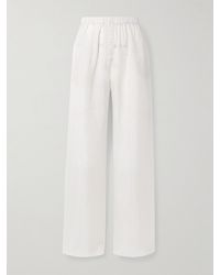 Frankie Shop - Brenna Hose Mit Weitem Bein Aus Oxford Mit Streifen - Lyst