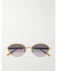 Dior - Diorcannage R1U Oval-Frame-Tone Sunglasses - Lyst