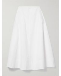 Brandon Maxwell - Jupe Longue En Popeline De Coton The Knox - Lyst