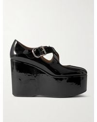 Alaïa - Patent Wedge Shoes - Lyst