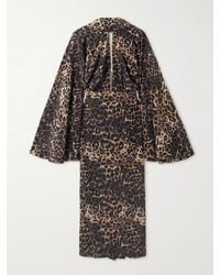 Johanna Ortiz - Post Treasured Open-Back Cutout Leopard-Print Silk-Blend Maxi Dress - Lyst
