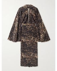 Johanna Ortiz - Post Treasured Open-Back Cutout Leopard-Print Silk-Blend Maxi Dress - Lyst