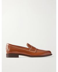 Tod's - Logo-Embellished Leather Loafers - Lyst