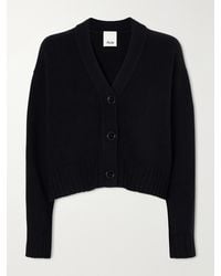 Allude - Cropped Wool And Cashmere-Blend Cardigan - Lyst