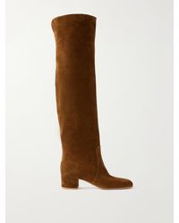 Gianvito Rossi - 45 Over-The-Knee Suede Boots - Lyst