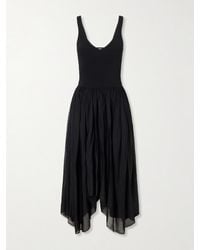 Maria McManus - Wave Ribbed-Corset Knitted Midi Dress - Lyst