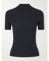 Theory - Leenda Ribbed Merino Wool Turtleneck Sweater - Lyst