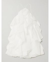 Aje. - Mini-Robe En Mousseline À Volants, Superposition Et Appliqué Pandorea - Lyst