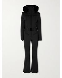 Goldbergh - Parry Belted Hooded Plush-Trimmed Ski Suit - Lyst