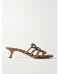 Loewe - Paula's Ibiza Petal Anagram Leather Sandals - Lyst
