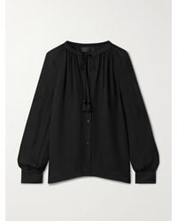 Nili Lotan - Lys Tie-Neck Silk-Chiffon Shirt - Lyst