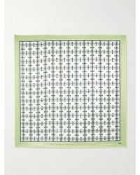 Olivia Von Halle - Dunaway Silk-Satin Scarf - Lyst