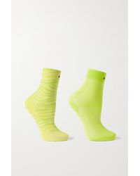 Nike Slub Stretch-knit Socks - Yellow