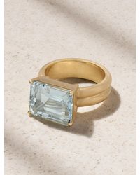 Irene Neuwirth - Gemmy Gem 18-Karat Aquamarine Ring - Lyst