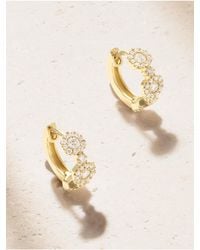 David Morris - Triolette 18-Karat Diamond Hoop Earrings - Lyst