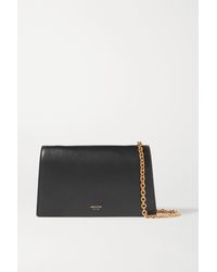 Oroton Hazel Leather Shoulder Bag - Black