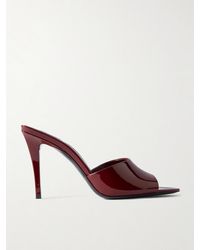 Saint Laurent - Romy Mules Aus Lackleder - Lyst