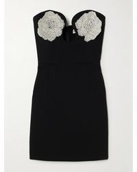Rebecca Vallance - Sachiel Strapless Crystal-embellished Crepe Mini Dress - Lyst