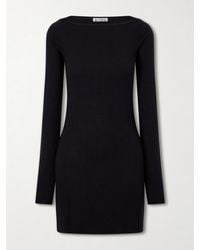ÉTERNE - Ribbed Jersey Mini Dress - Lyst