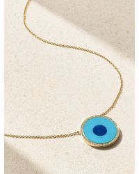 Jennifer Meyer - Evil Eye Kette Aus 18 Karat Mit Mehreren Steinen - Lyst