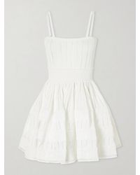 Alaïa - Tiered Pointelle-Knit Mini Dress - Lyst