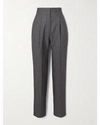 Giuliva Heritage - The Other Wool And Silk-Blend Jacquard Tapered Pants - Lyst