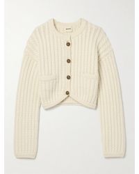 KHAITE - Balser Cardigan Aus Einer Kaschmir-Mohairmischung - Lyst