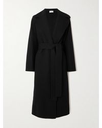 The Row - Malika Belted Wool-Blend Coat - Lyst