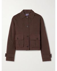 Ralph Lauren - Katie Padded Brushed Cotton-Blend Jacket - Lyst