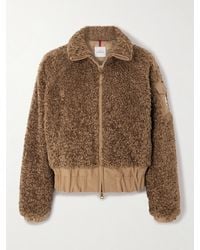 Moncler - Coligny Shell-Trimmed Fleece Down Jacket - Lyst