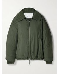 Proenza Schouler - Veronica Jacke Aus Wattiertem Shell Aus Einer Baumwollmischung Mit Rippstrickbesätzen - Lyst