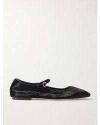 Aeyde - Uma Calf Hair Mary Jane Ballet Flats - Lyst