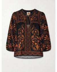 FARM Rio - Cornely Ainika Printed Voile Blouse - Lyst