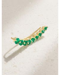 Anita Ko - 18-Karat Emerald Single Earring - Lyst