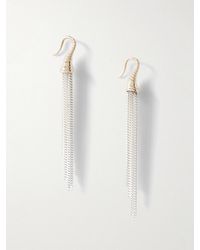 Loren Stewart - Tassel Fringed Sterling- And 14-Karat Earrings - Lyst