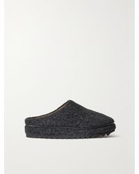 Lauren Manoogian - Net Sustain Moto Brushed Alpaca And Merino Wool-Blend Mules - Lyst