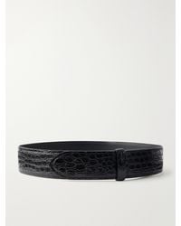 KHAITE - Theo Croc-Effect Leather Belt - Lyst