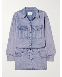 Isabel Marant - Palvina Minikleid Aus Lyocell-Chambray - Lyst
