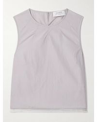 La Ligne - Cosette Tanktop Aus Shell Mit Organzabesatz - Lyst