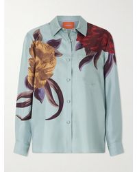 La DoubleJ - Boy Printed Silk-Twill Shirt - Lyst