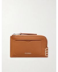 JW Anderson - Loafer Textured-Leather Wallet - Lyst
