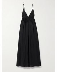 STAUD - Hanna Cotton-Gauze Maxi Dress - Lyst