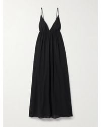 STAUD - Hanna Maxikleid Aus Baumwollgaze - Lyst