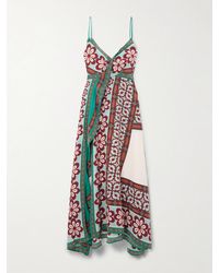 La DoubleJ - Turn Around Wrap-Effect Printed Silk-Voile Midi Dress - Lyst
